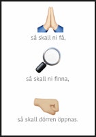 Emojitavla "Be så skall ni få"