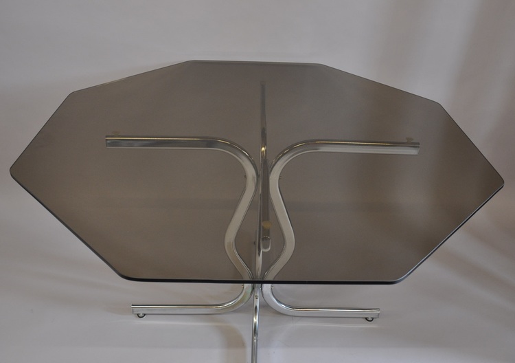 Matbord, Willy Rizzo Table - Glasbord