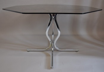 Matbord, Willy Rizzo Table - Glasbord