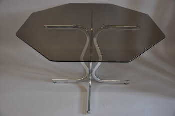 Matbord, Willy Rizzo Table - Glasbord