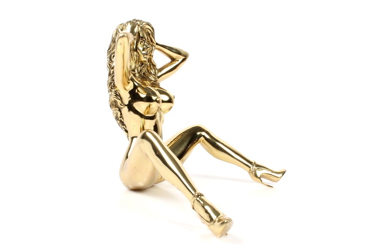 Robbi Jones "Coco 2" - Polished brass sculpture