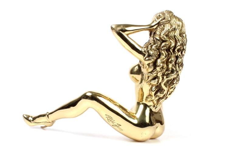 Robbi Jones "Coco 2" - Polished brass sculpture