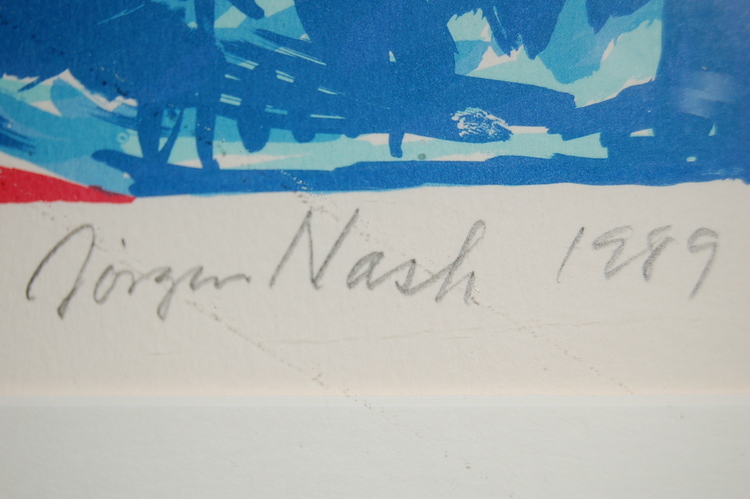 Färglitografi, Jørgen Nash Gudenåens poesi 1989