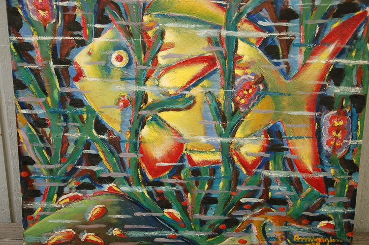 Oljemålning, Fisk Arnington / Amington