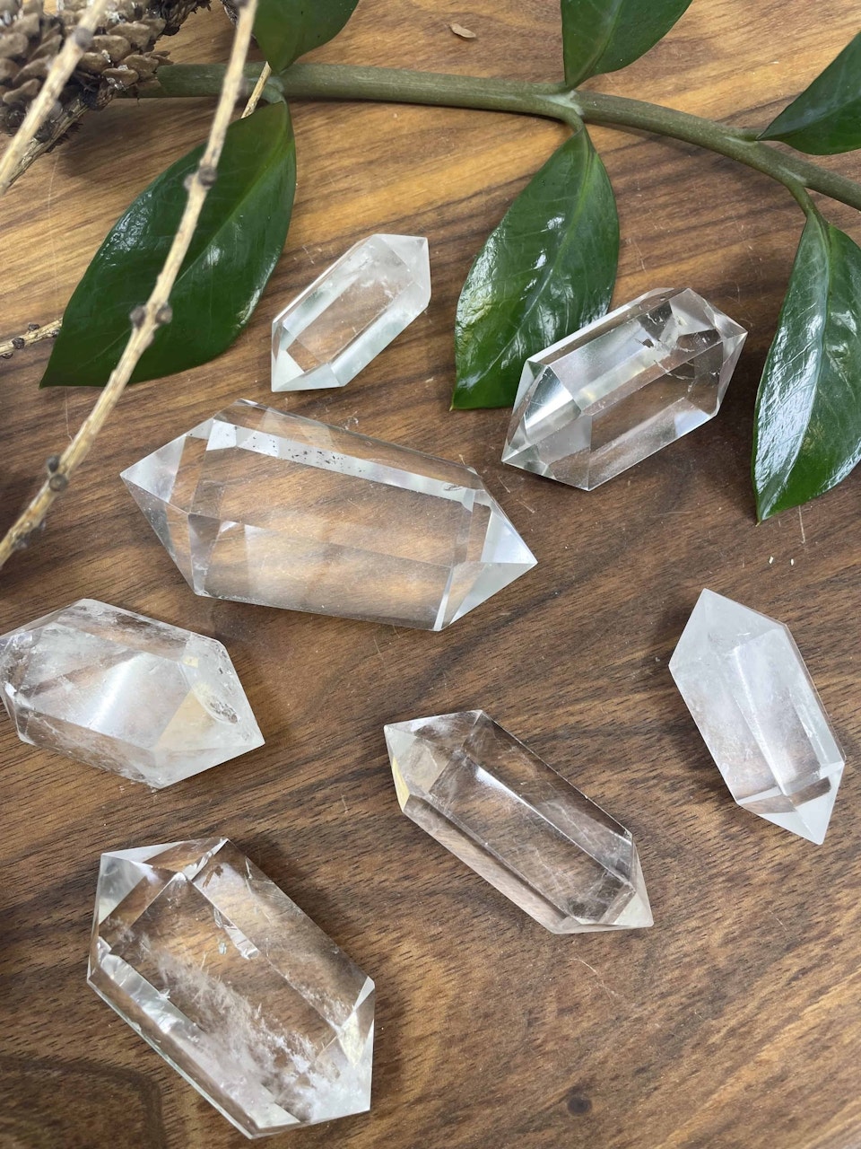 Dubbelterminerad bergkristall