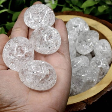 Trumlad krackelerad bergkristall