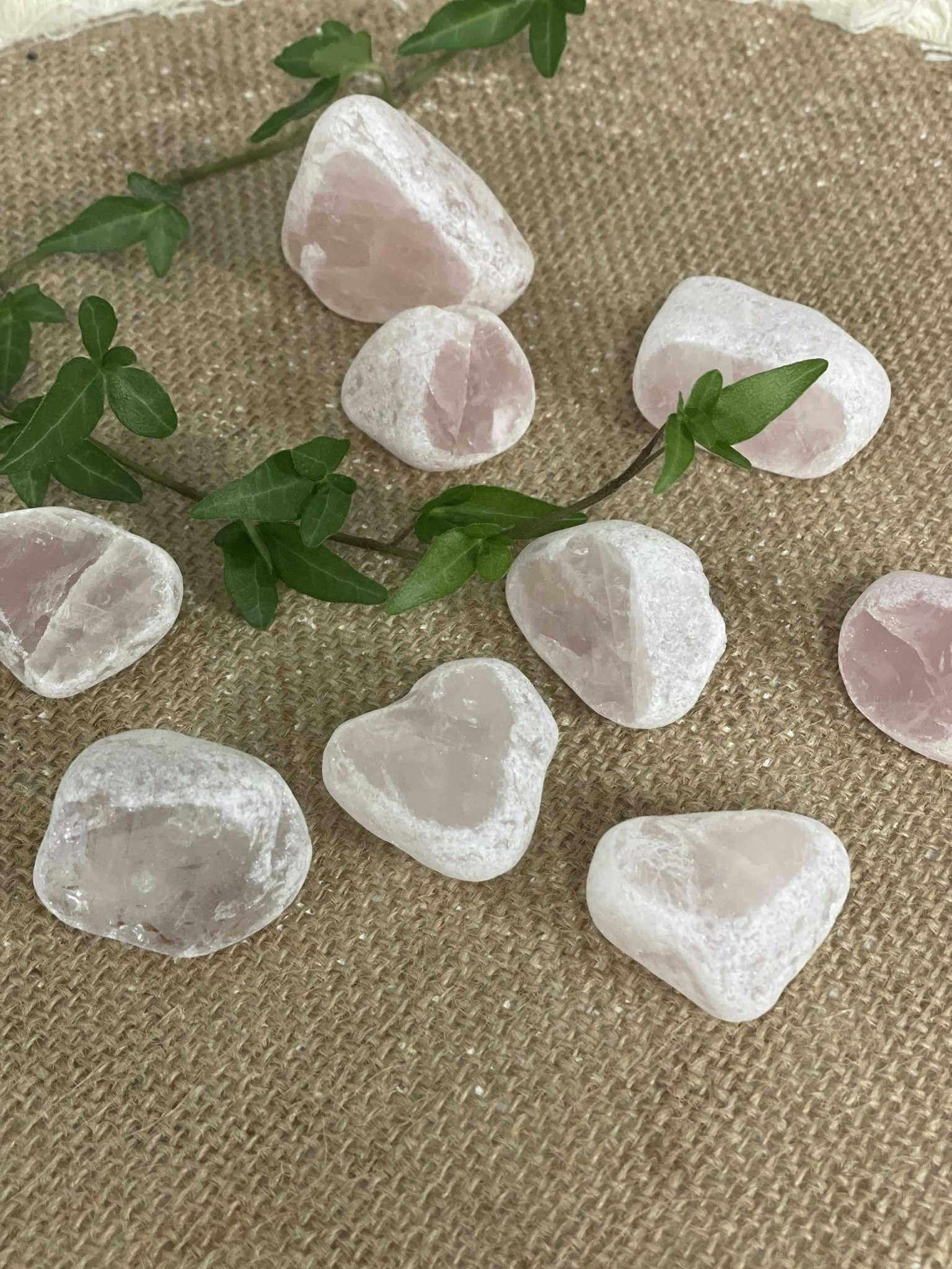 Ema ägg Rosenkvarts