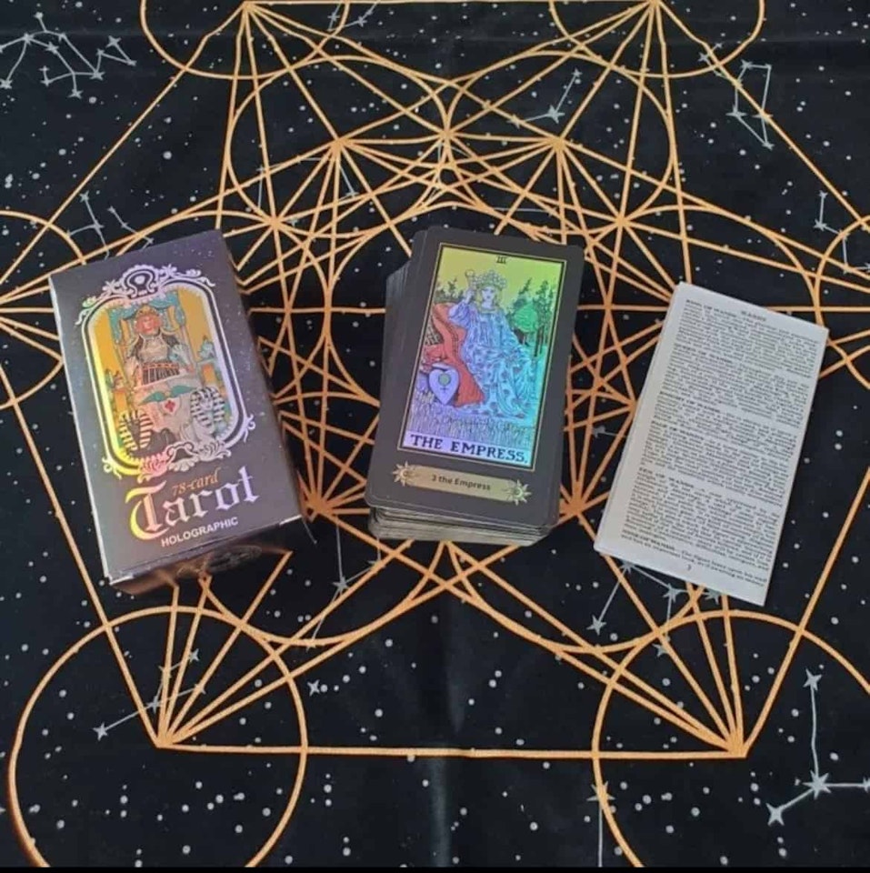 Klassisk tarot kortlek holografisk