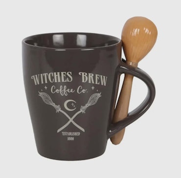 Kaffemugg Witches brew med sked