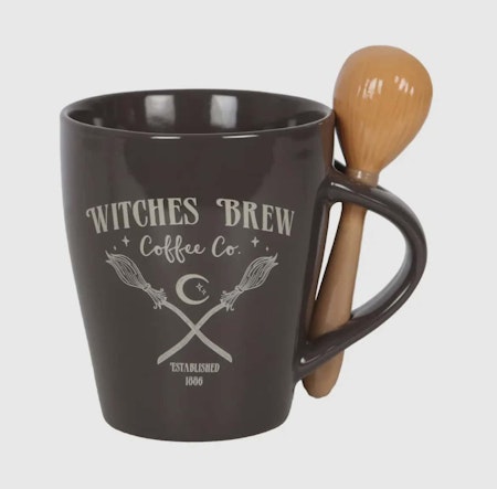 Kaffemugg Witches brew med sked