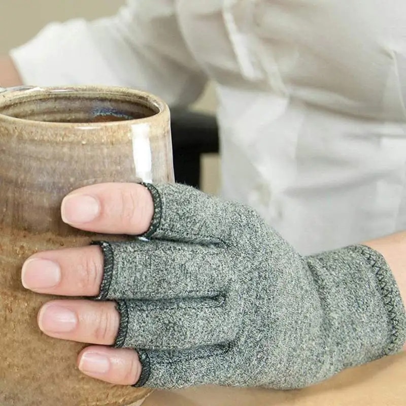 Fingerlösa kompressionshandskar (2st)