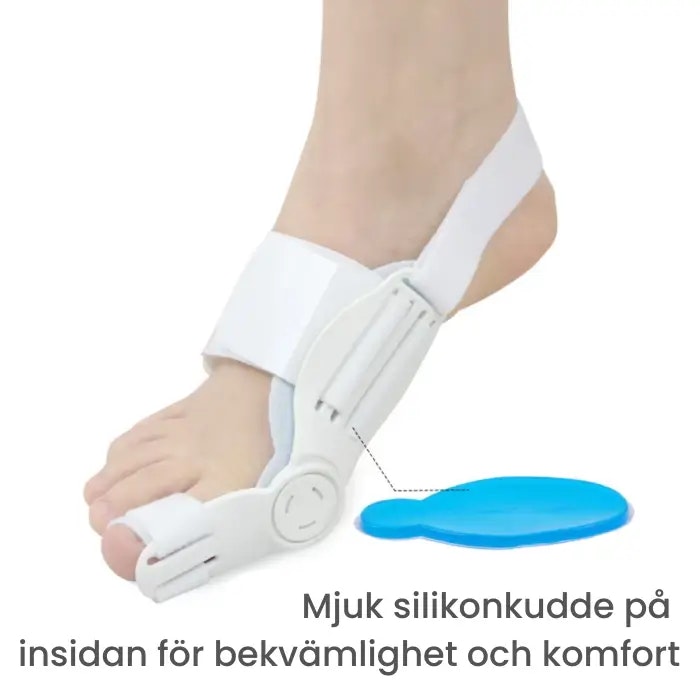 Hallux valgus korrigerande & roterande stöd