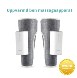 Uppvärmd massageapparat för benen