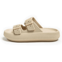Justerbara Stötdämpande Cloud Tofflor (beige)