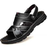 Herrsandaler i Äkta Läder – Halkfria & Bekväma för Sommar & Strand