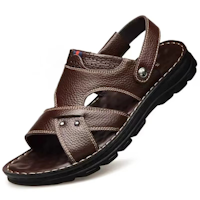 Herrsandaler i Äkta Läder – Halkfria & Bekväma för Sommar & Strand