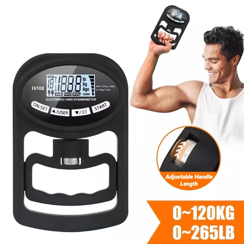 Rehab Greppstyrkemätare – USB & LCD Skärm för Handträning