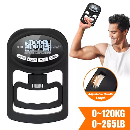 Rehab Greppstyrkemätare – USB & LCD Skärm för Handträning