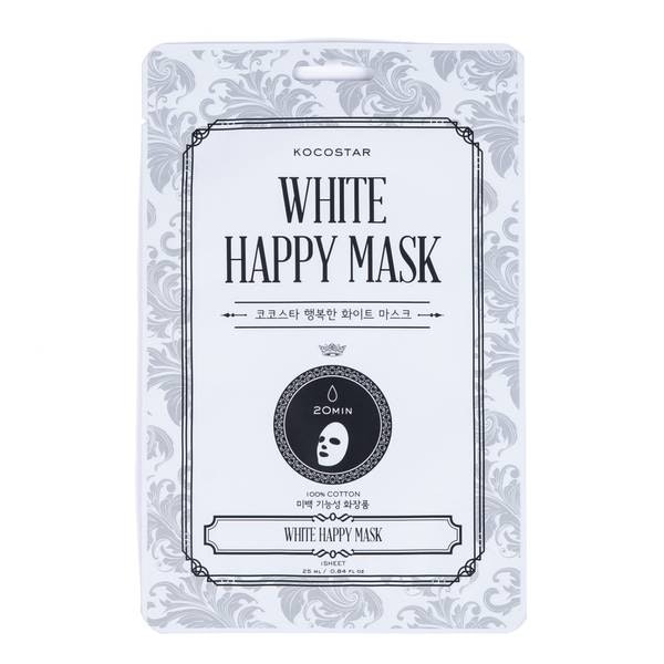 White happy mask