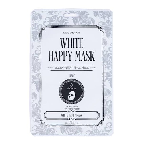 White happy mask