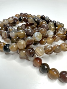 Armband brun agat 8mm