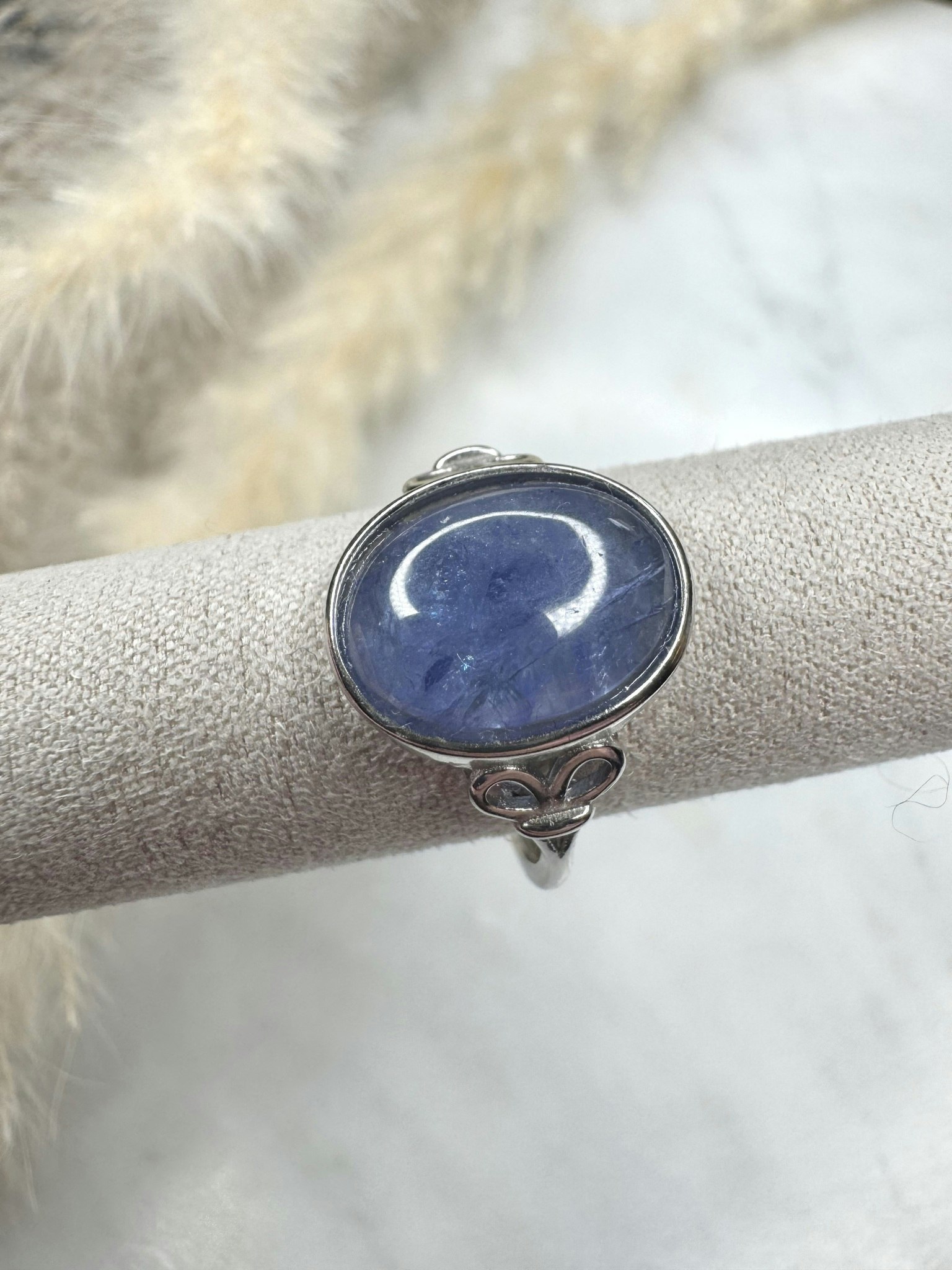 Silverring med tanzanit