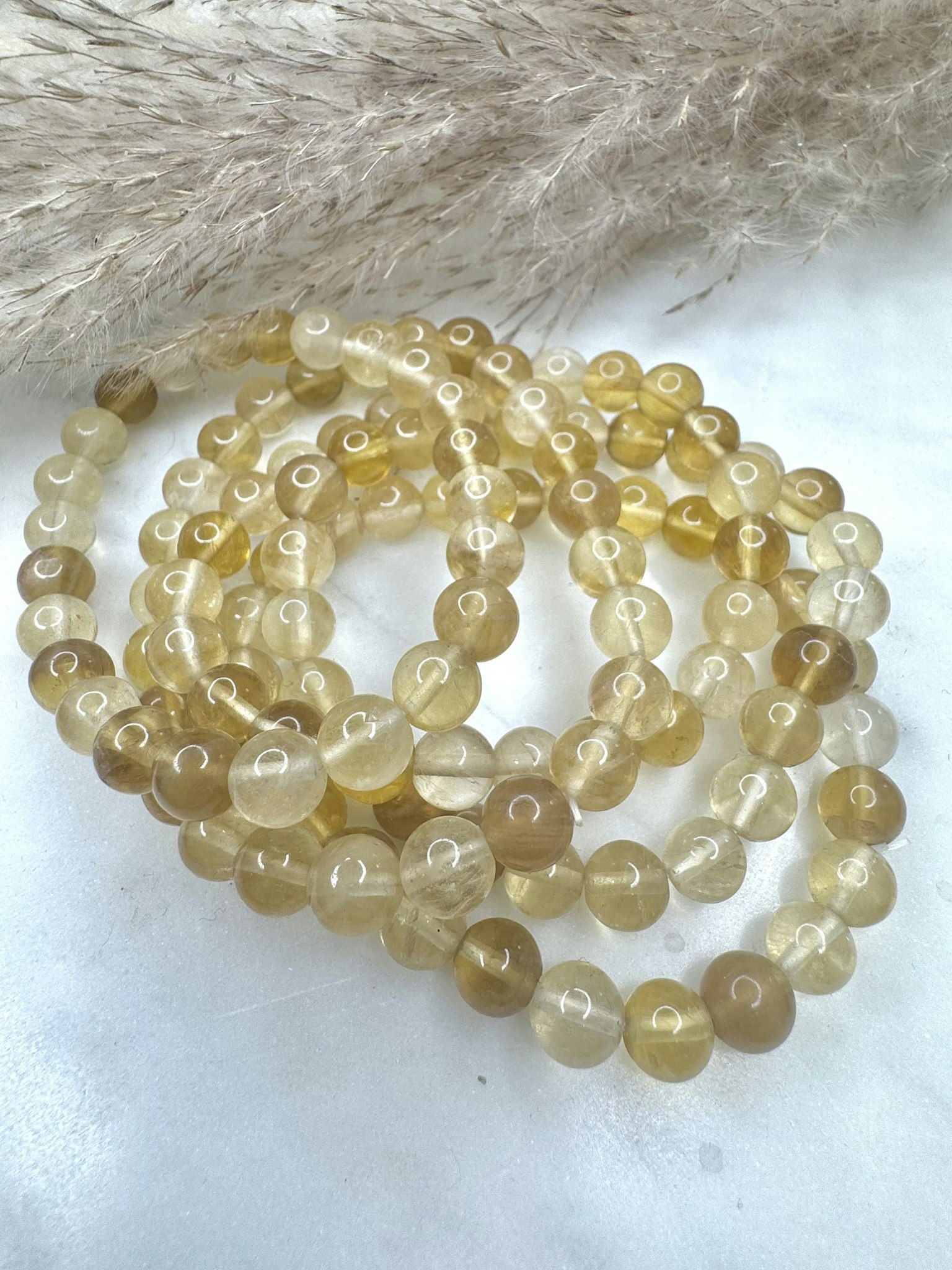 Fluorit 8 mm (E) armband kristall