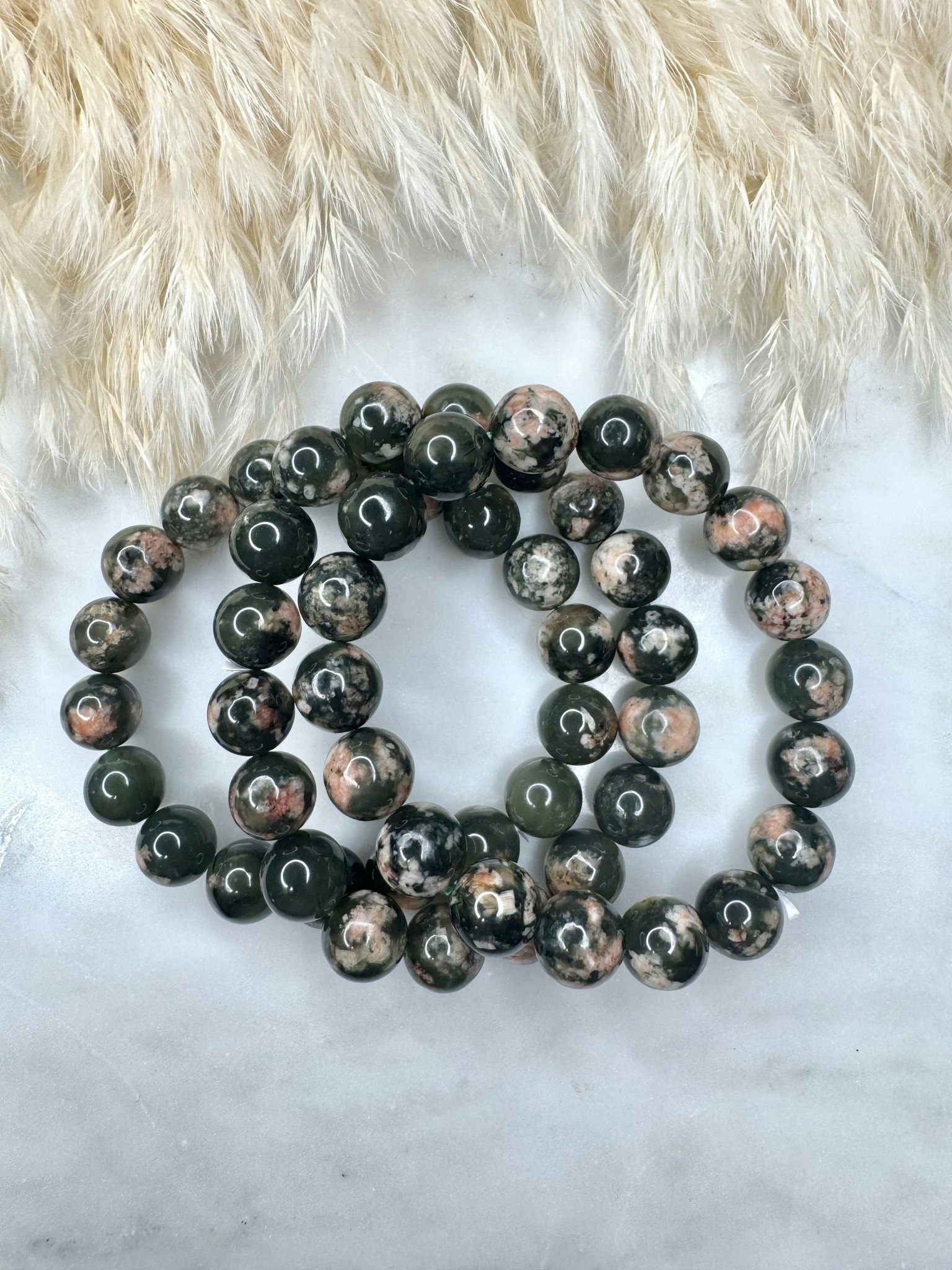 Grön sakura agat 10 mm