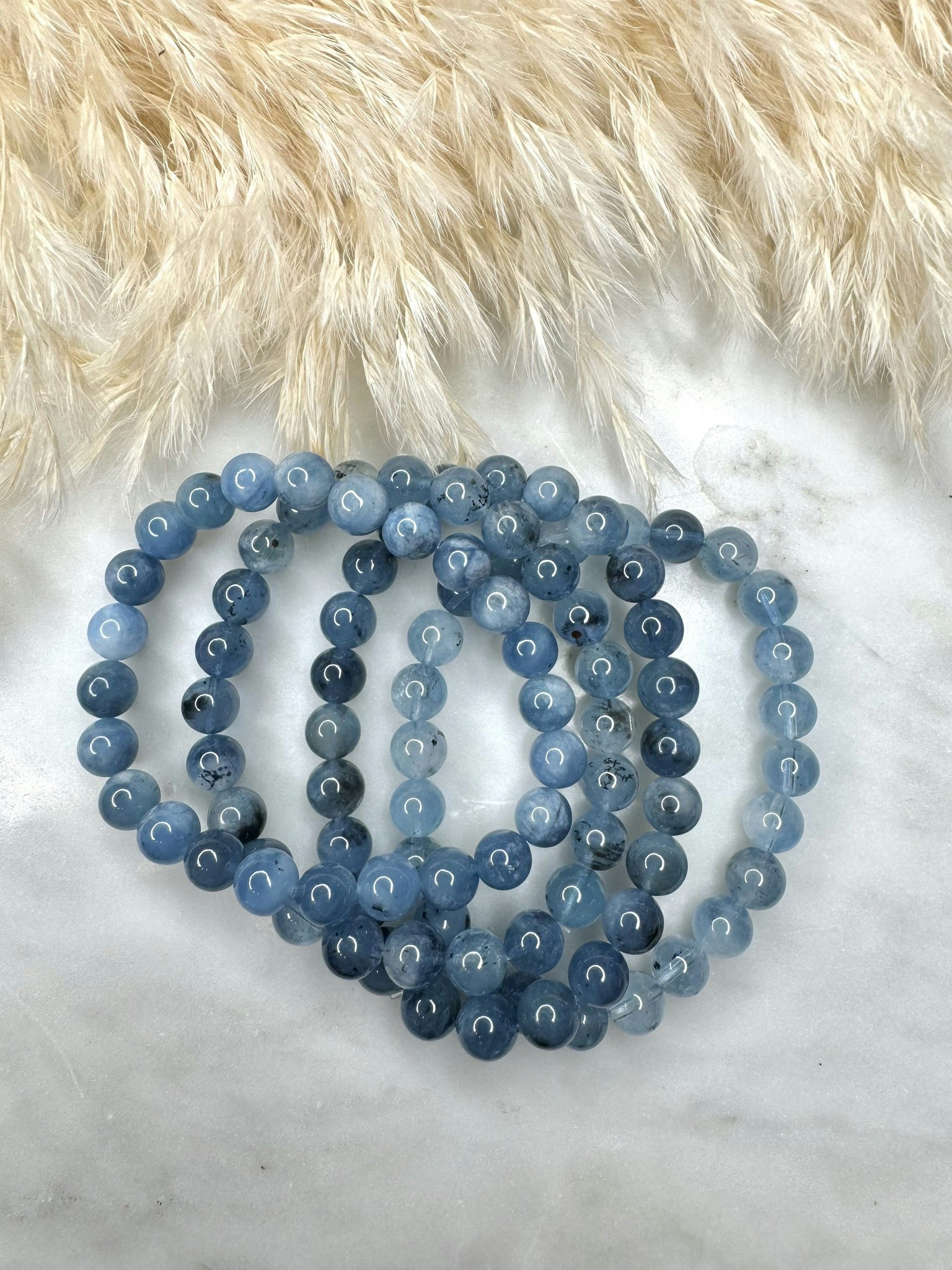 Devil blue akvamarin 8-9 mm