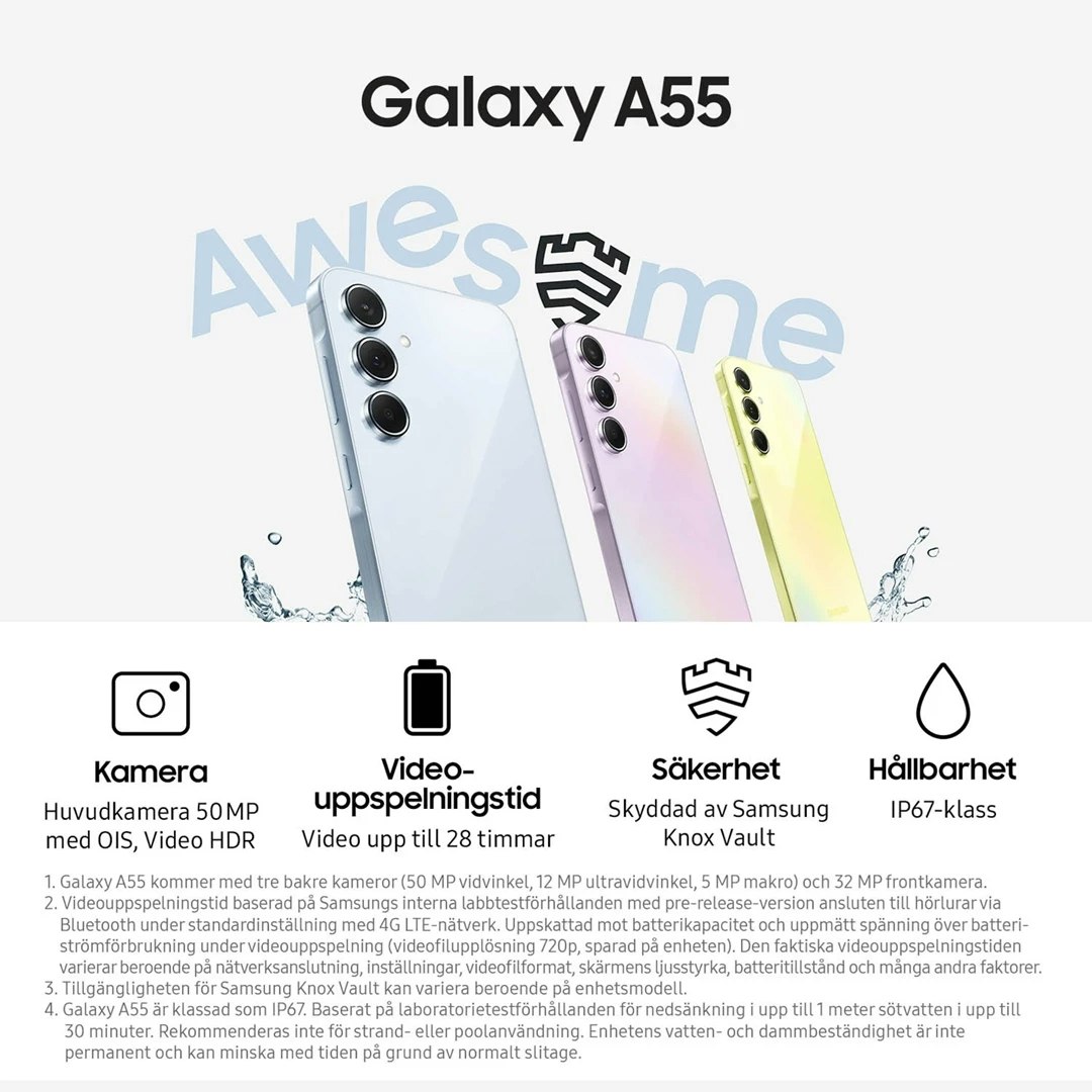 Samsung Galaxy A55 6.6" 128GB Awesome navy