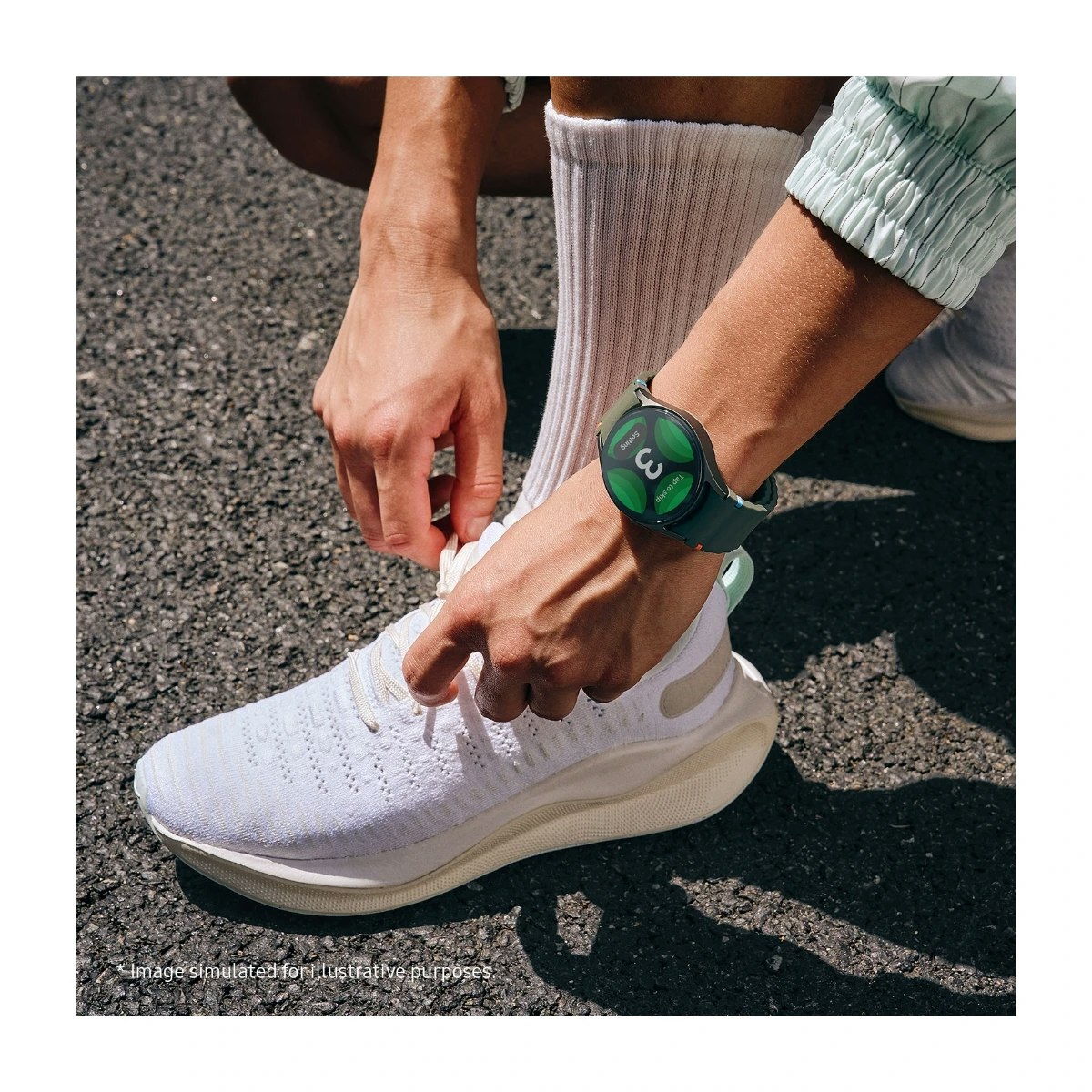 Samsung Galaxy Watch7 LTE 44 mm smartklocka grön