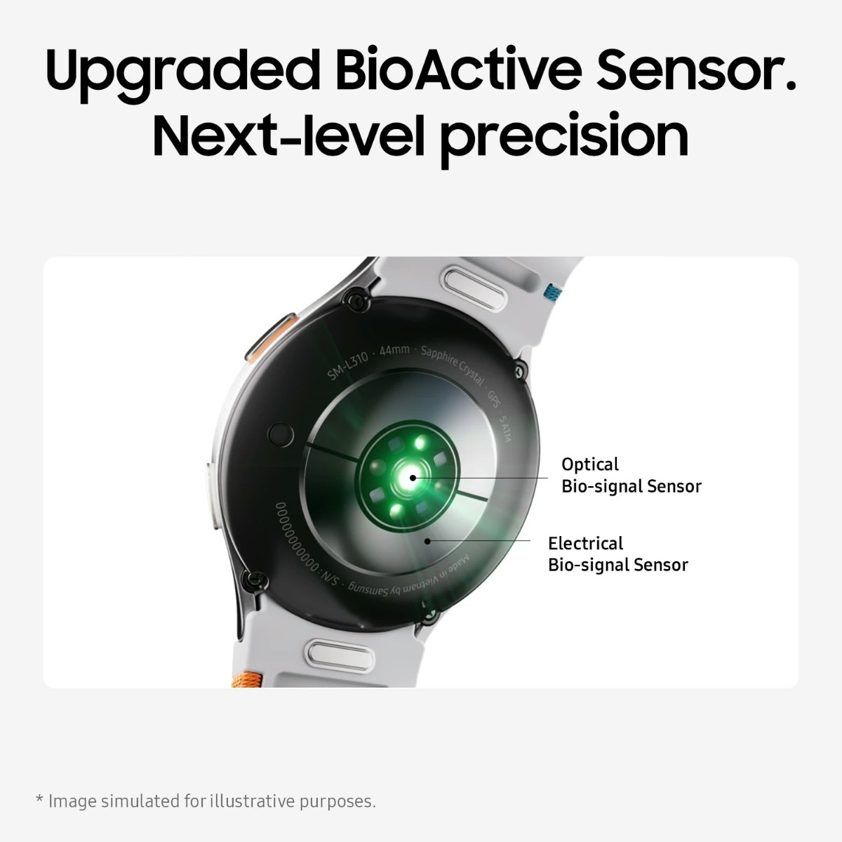 Samsung Galaxy Watch7 LTE 44 mm smartklocka grön