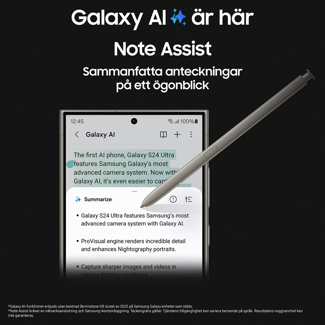 Samsung Galaxy S24 Ultra 6.8" 5G 256GB Titanium Blå