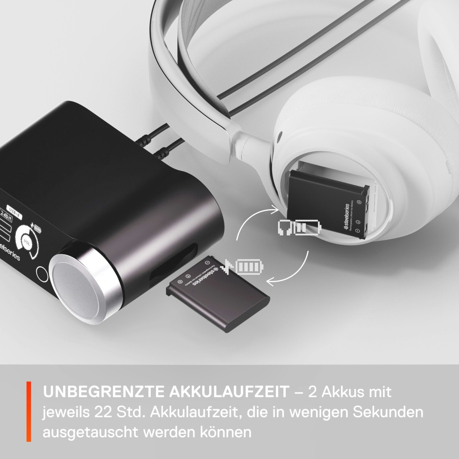 Steelseries Arctis Nova Pro PlayStation trådlöst gamingheadset Svart