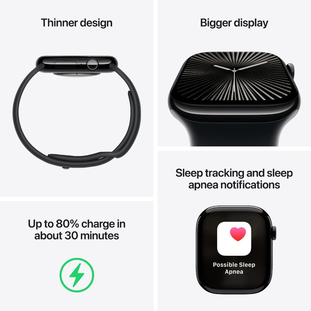 Apple Watch Series 10 GPS 46mm Guld Aluminium Case with Lila Band