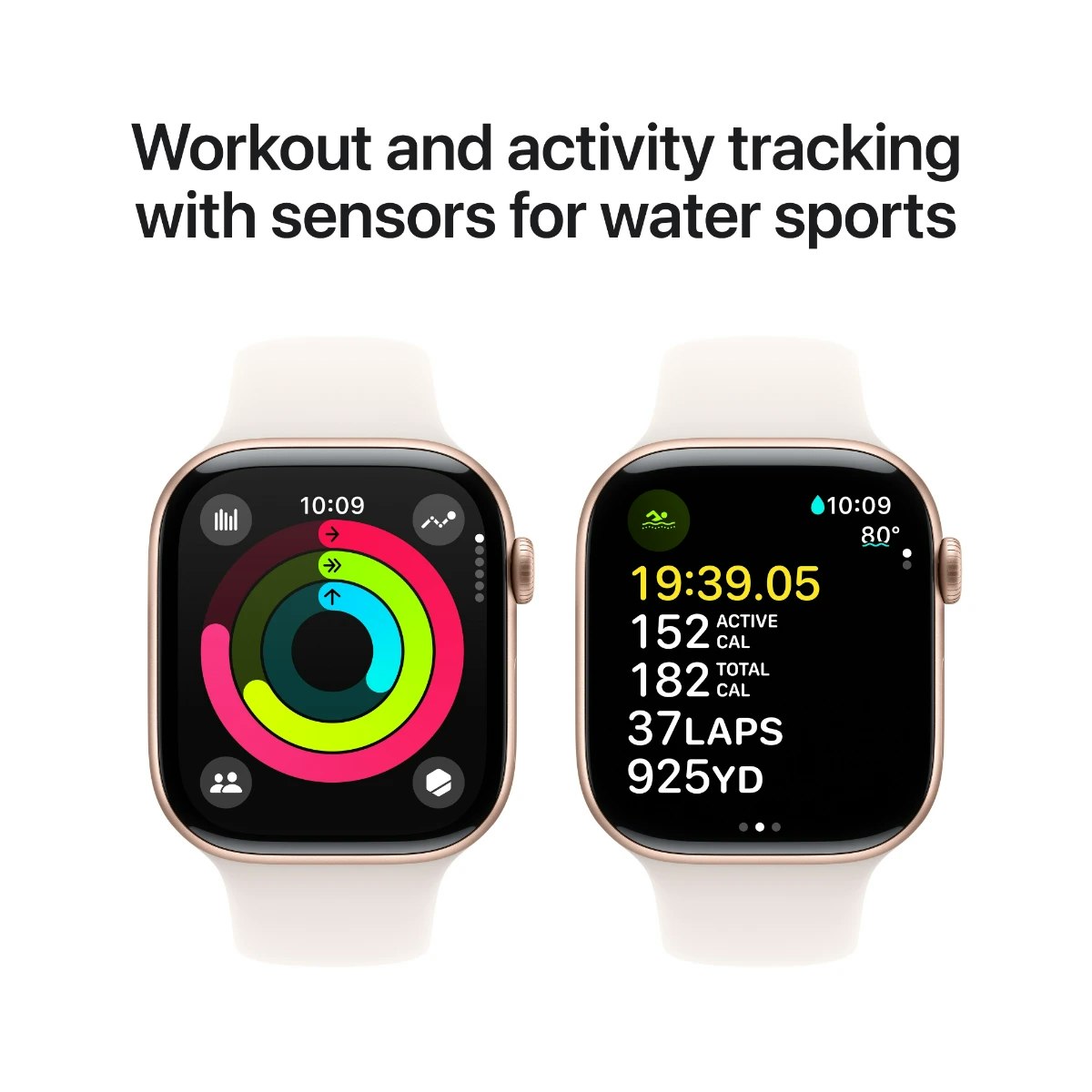 Apple Watch Series 10 GPS 46mm Guld Aluminium Case with Lila Band