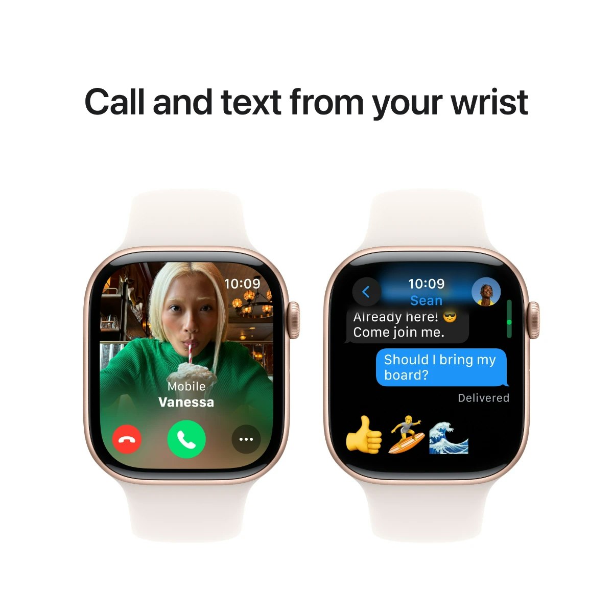 Apple Watch Series 10 GPS 46mm Guld Aluminium Case with Lila Band