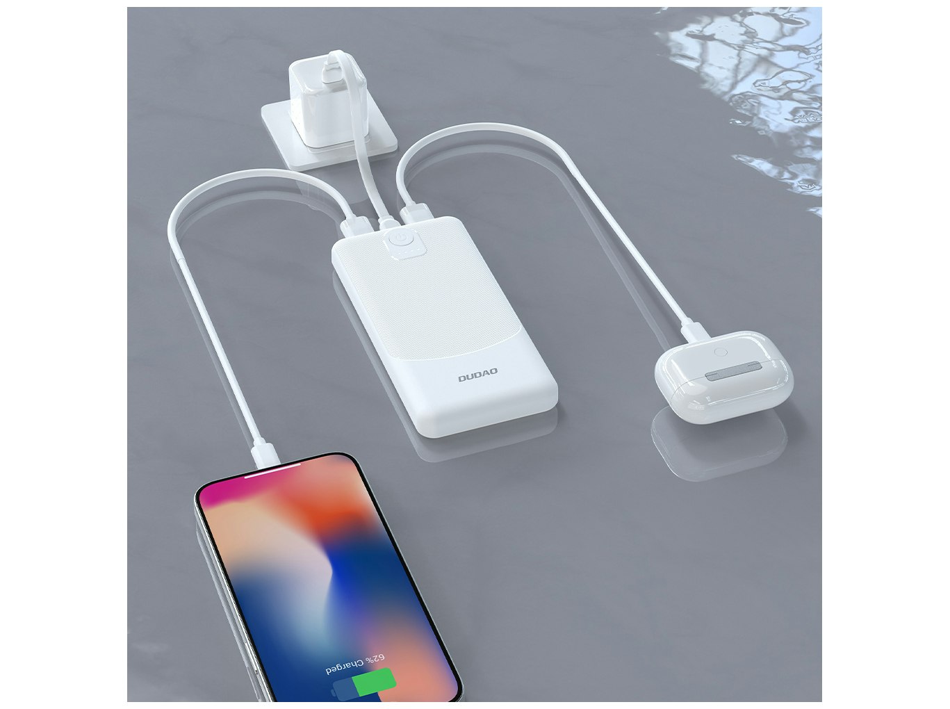 Dudao K10Pro powerbank 20000mAh 10 Watt Svart