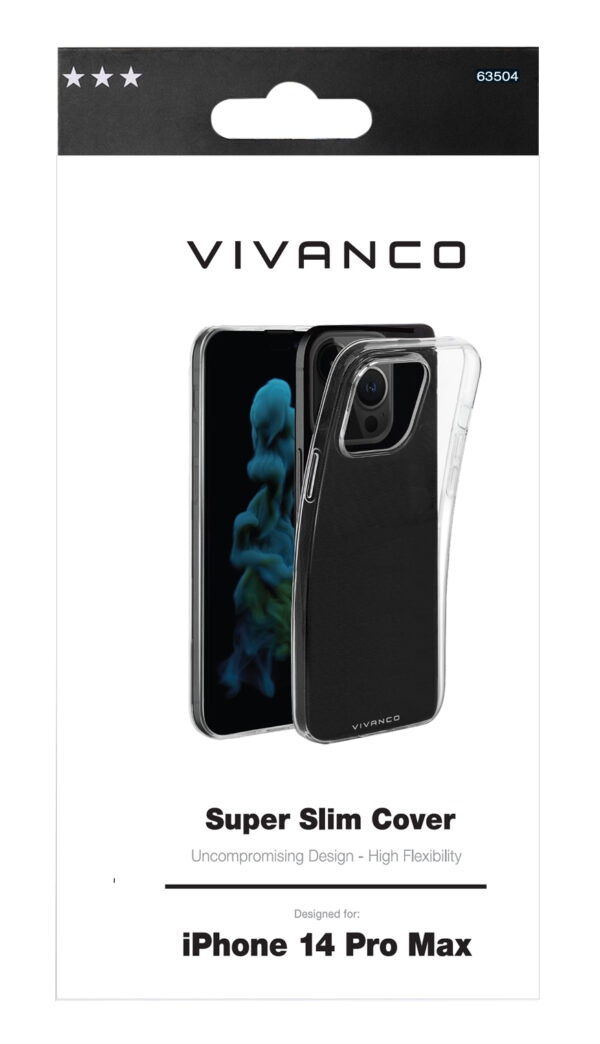 Vivanco Slim TPU skal iPhone 14 Pro Transparent