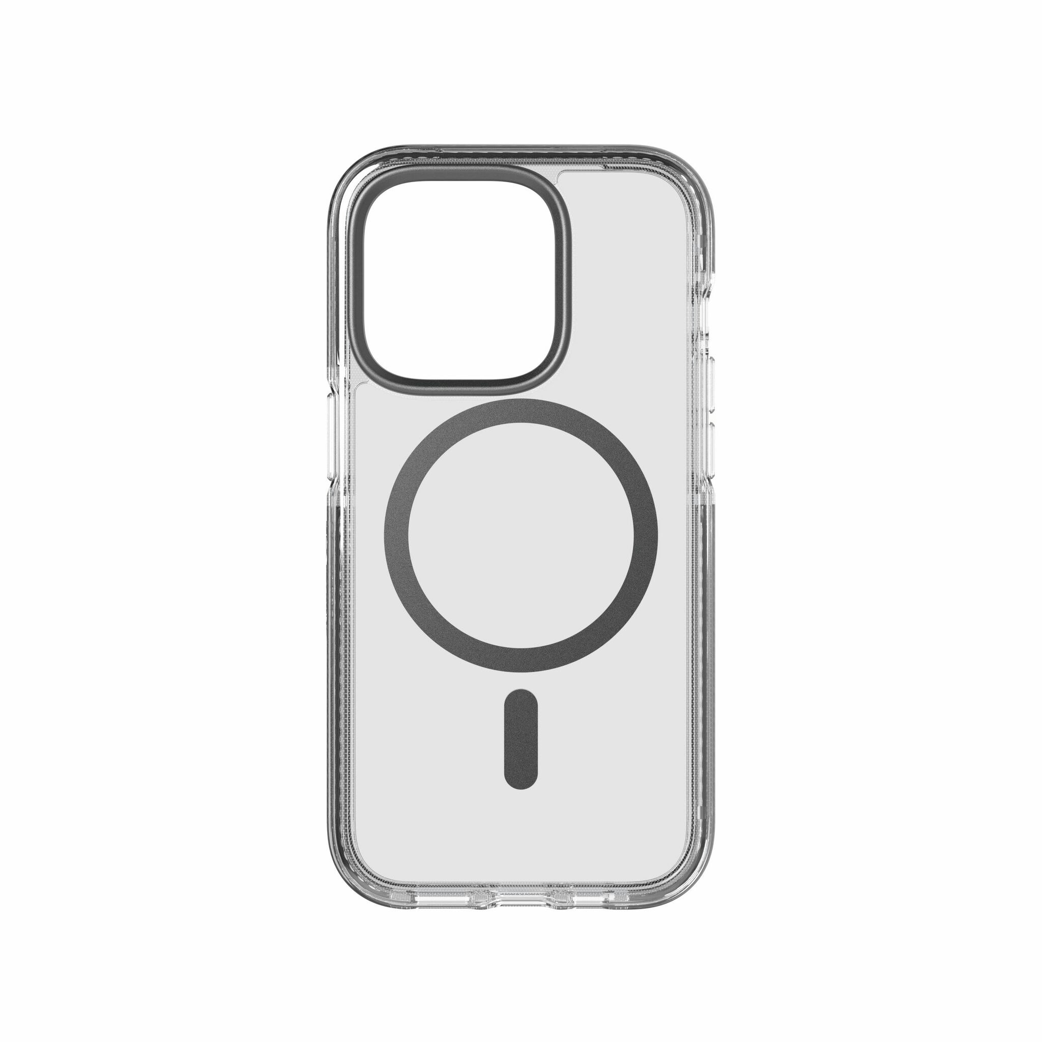Tech21 Evo Crystal MagSafe iPhone 14 Pro Grafit grå