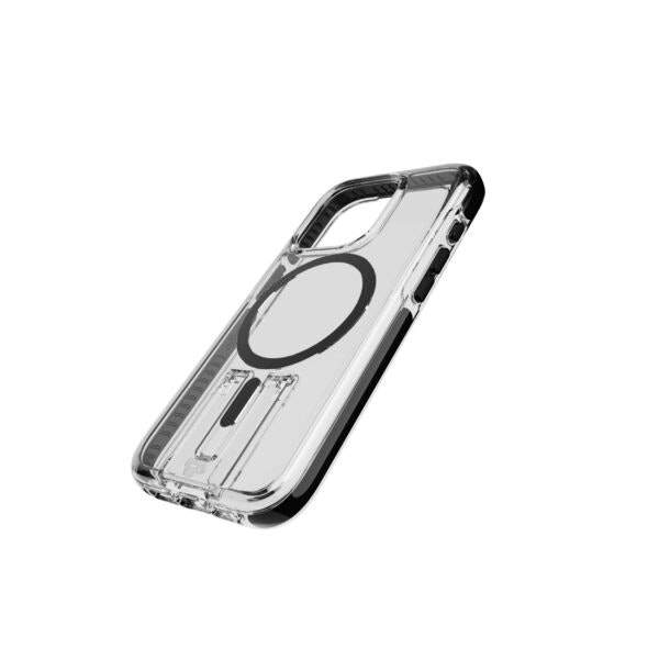 Evo Crystal Kick MagSafe iPhone 15 Pro Transparent Svart