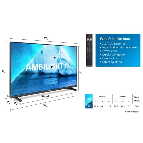 Philips 32PFS6908 32" 1080p Antracit-grå