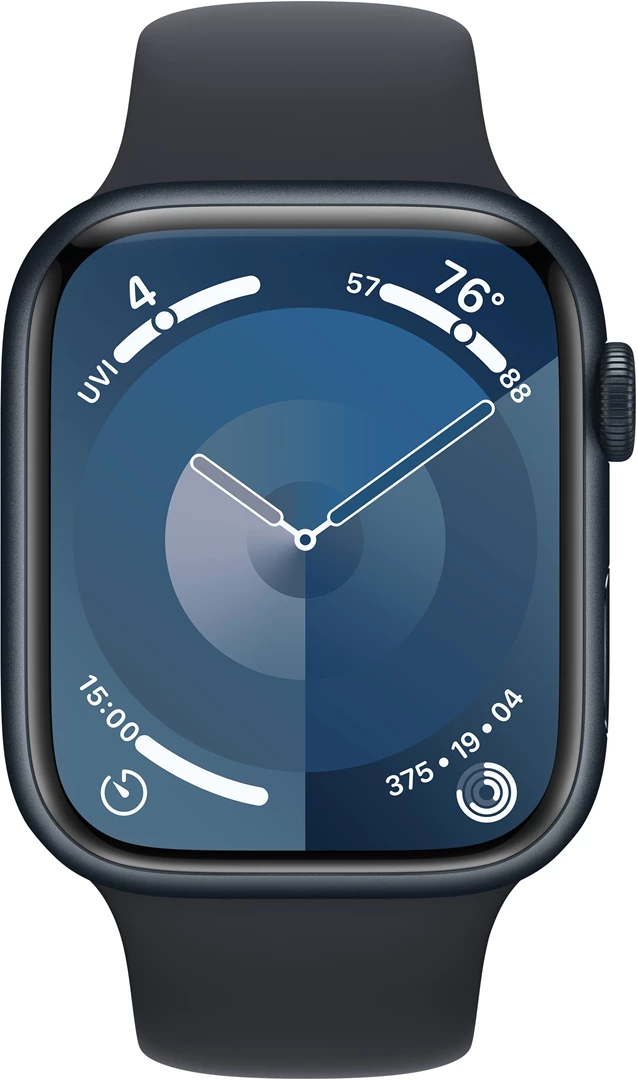 Apple Watch Series 9 GPS 45mm Midnight Aluminium Case med Midnight Sport Band