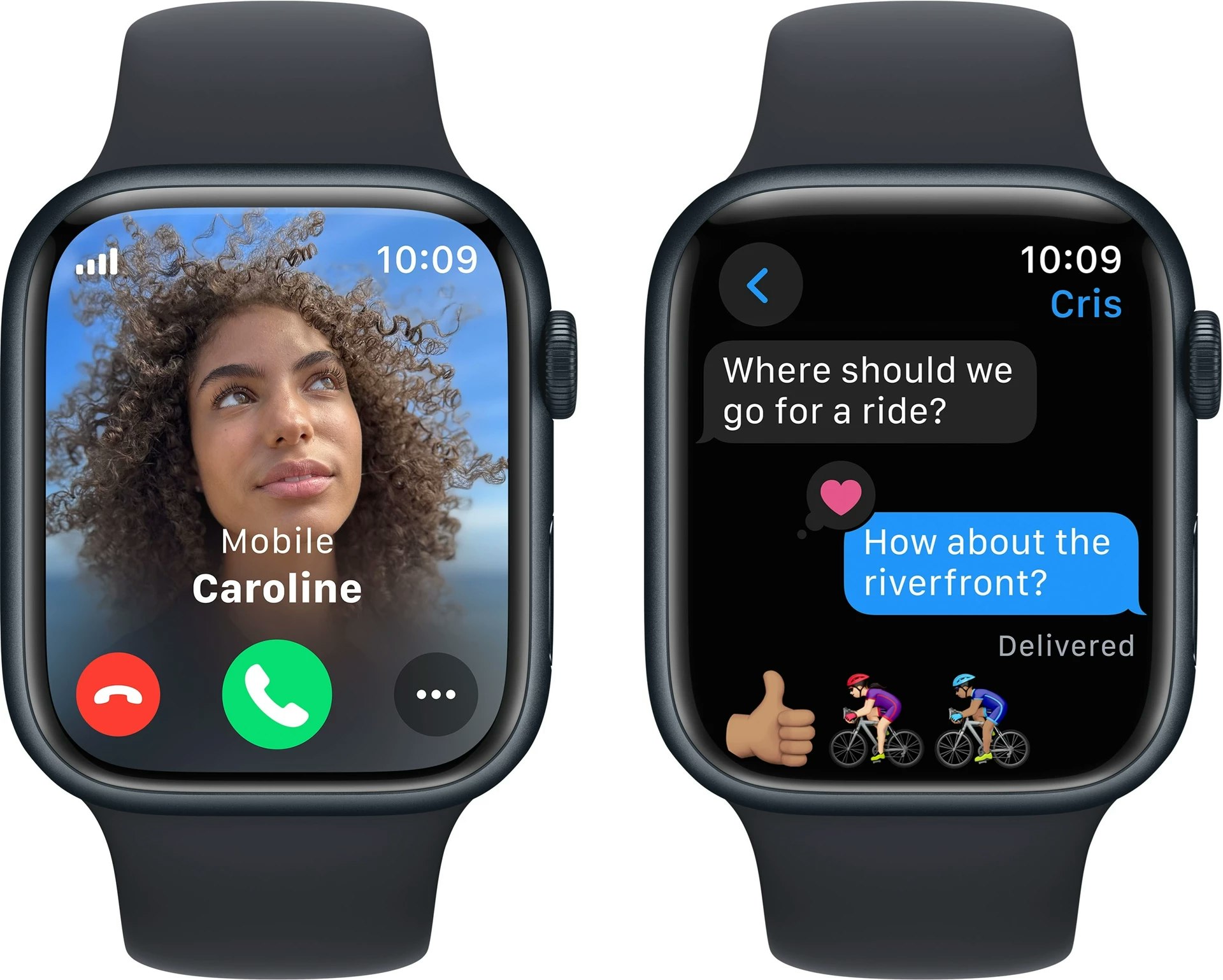Apple Watch Series 9 GPS 45mm Midnight Aluminium Case med Midnight Sport Band