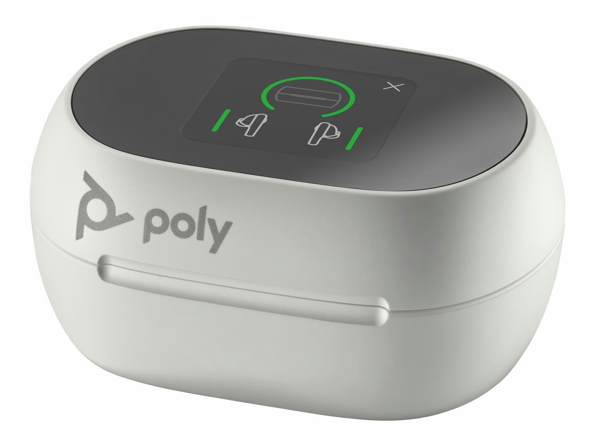 HP Poly Voyager Free 60+ UC-hörlurar USB-C sandvit