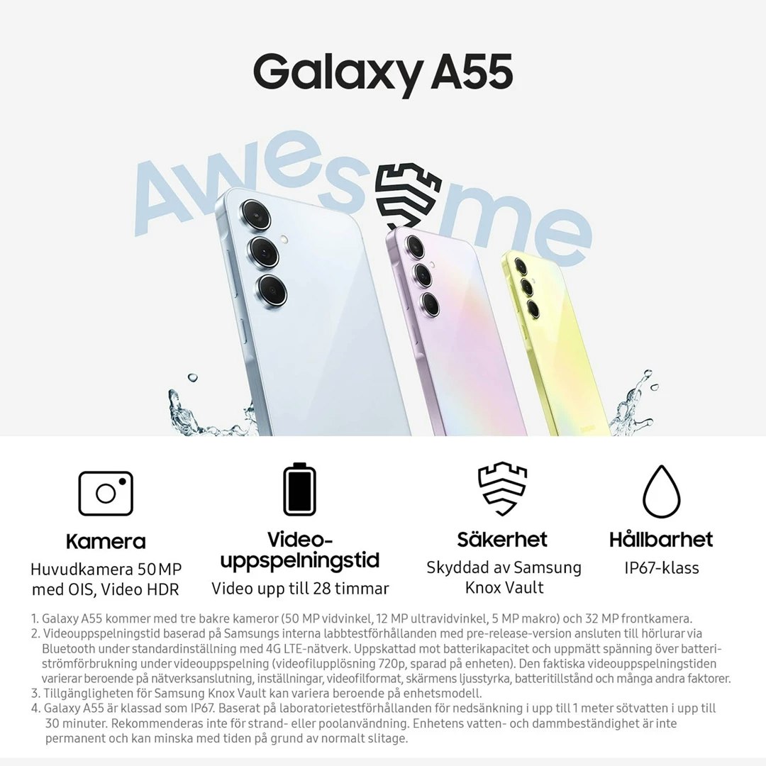 Samsung Galaxy A55 6.6" 128GB Awesome lemon
