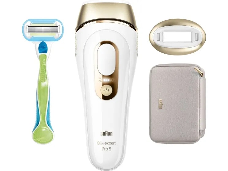 Braun Silk-expert Pro 5 PL5052 IPL-epilator vit och guld