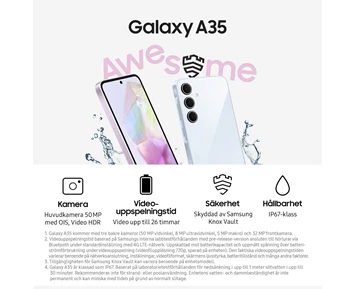 Samsung Galaxy A35 6.6" 128GB Awesome ice blue