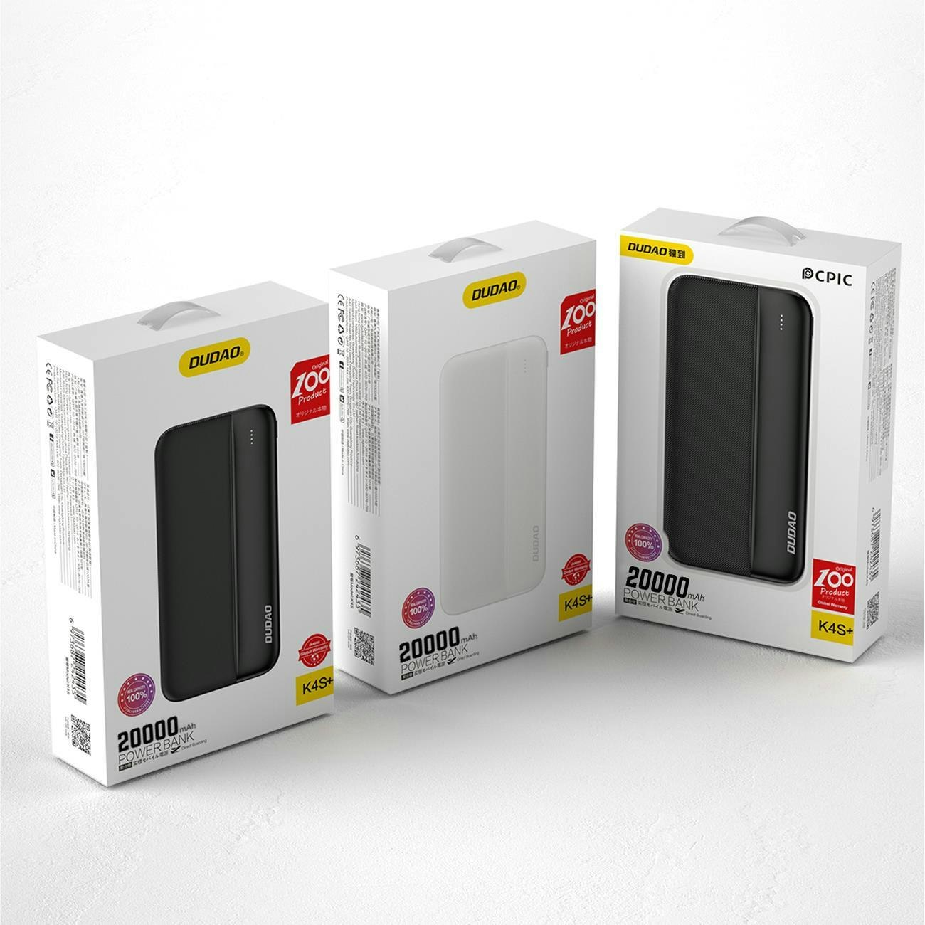 Dudao K4S+ powerbank 20000mAh 10Watt svart