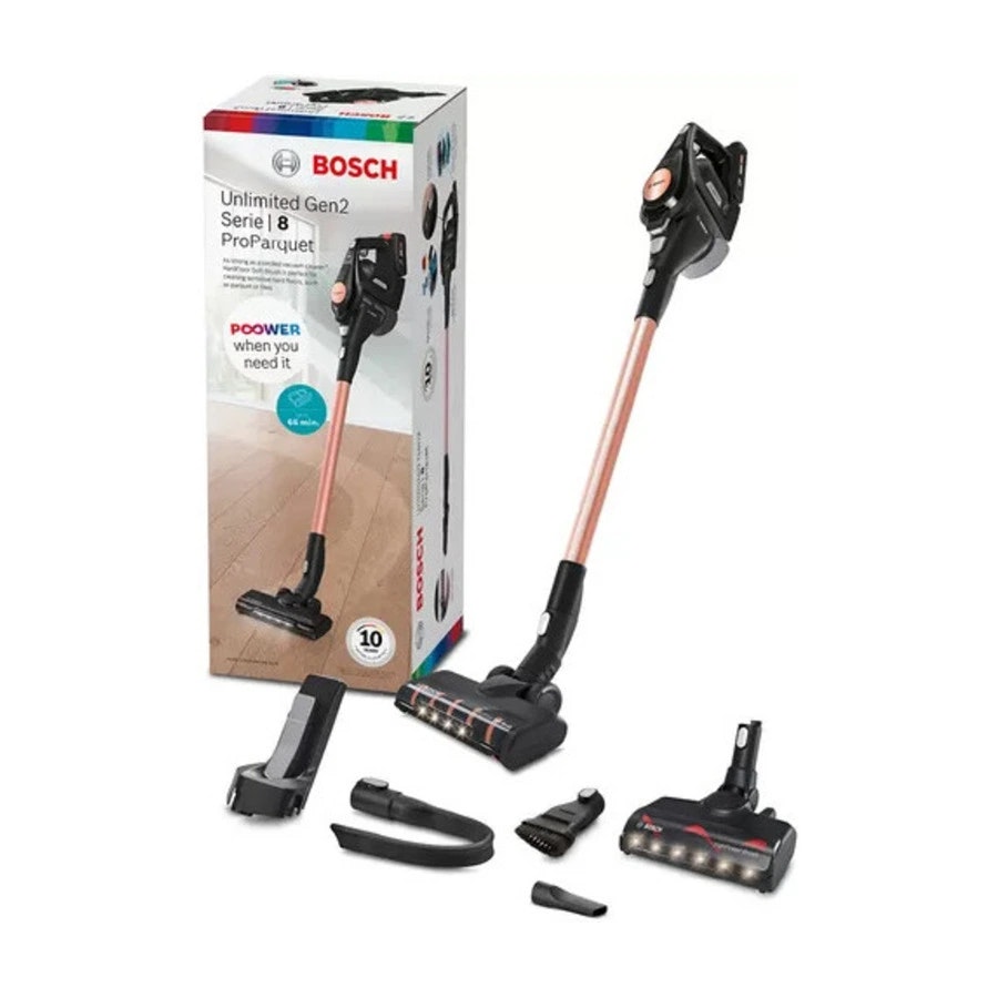 Bosch Unlimited Gen2 Serie | 8 ProParquet BCS8214PRQ Skaftdammsugare svart